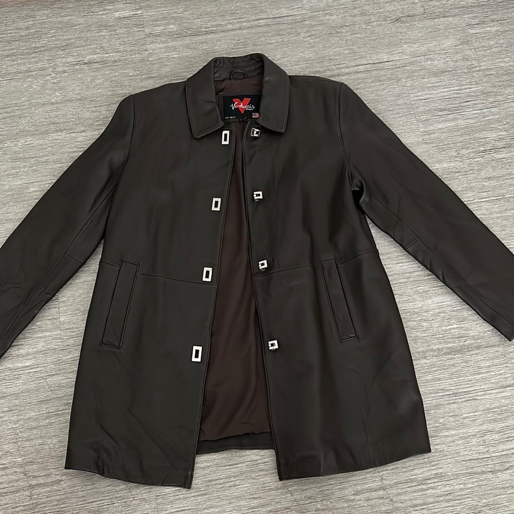 Vintage Leather Trench